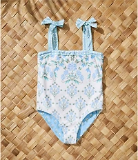 A Loves A Girls Reversible Bandeau One-Piece Swimsuit