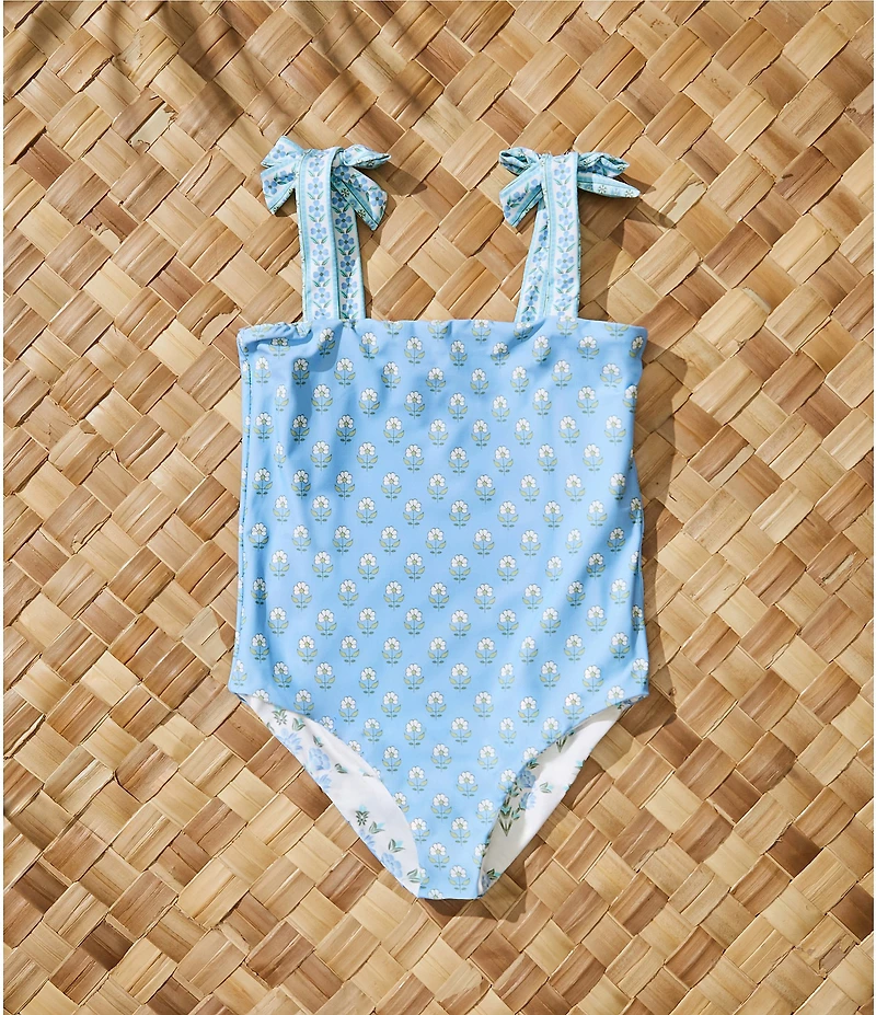 A Loves A Girls Reversible Bandeau One-Piece Swimsuit