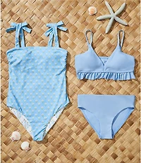 A Loves A Girls Reversible Bandeau One-Piece Swimsuit