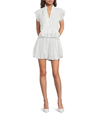 A Loves A High Rise Bubble Hem Mini Skort