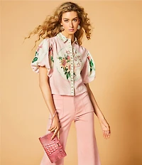 A Loves A High Rise Lattice Pocket Wide Flare Leg Jeans