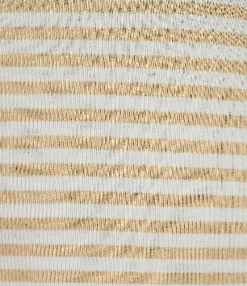 A Loves A Knit Stripe Scoop Neck Sleeveless Tank Top