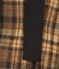 A Loves A Lantern Bow Plaid Crew Neck Short Sleeve Mini Dress