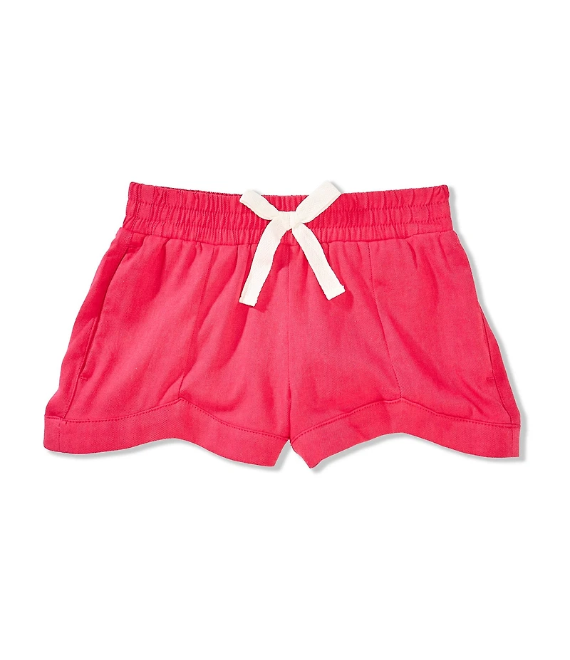 A Loves A Little Girls Solid Dolphin Shorts
