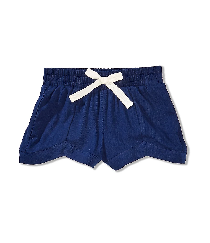 A Loves A Little Girls Solid Dolphin Shorts