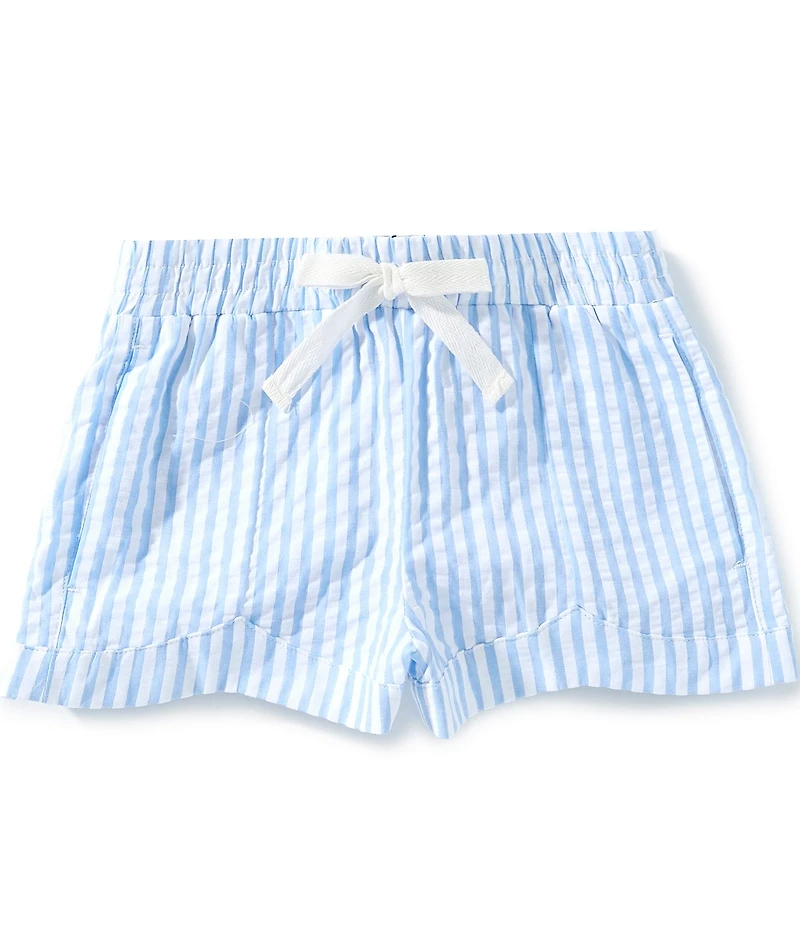 A Loves A Little Girls Striped Dolphin Shorts