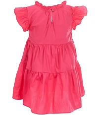 A Loves A Little Girls Ruffle Short Sleeve A-Line Tiered Dress