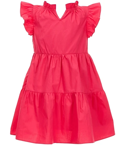 A Loves A Little Girls Ruffle Short Sleeve A-Line Tiered Dress