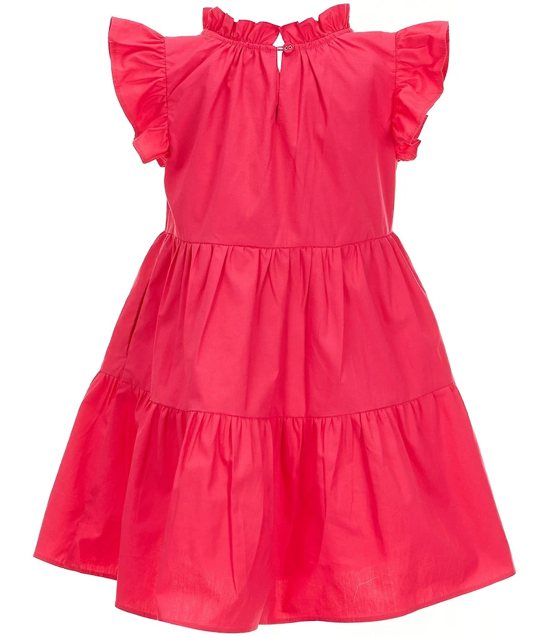 A Loves A Little Girls Ruffle Short Sleeve A-Line Tiered Dress