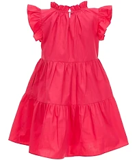 A Loves A Little Girls Ruffle Short Sleeve A-Line Tiered Dress