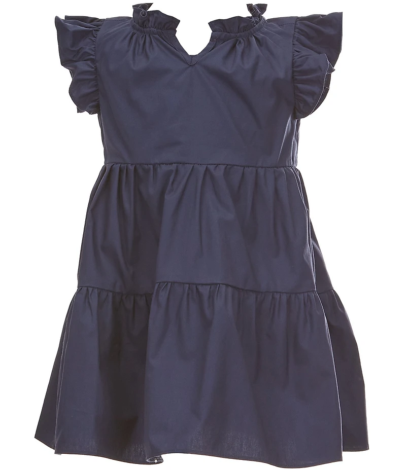 A Loves A Little Girls Ruffle Short Sleeve A-Line Tiered Dress
