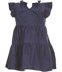 A Loves A Little Girls Ruffle Short Sleeve A-Line Tiered Dress