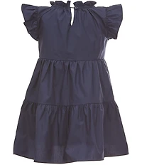A Loves A Little Girls Ruffle Short Sleeve A-Line Tiered Dress