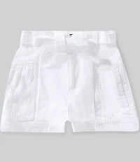 A Loves A Little Girls Belted Denim Shorts