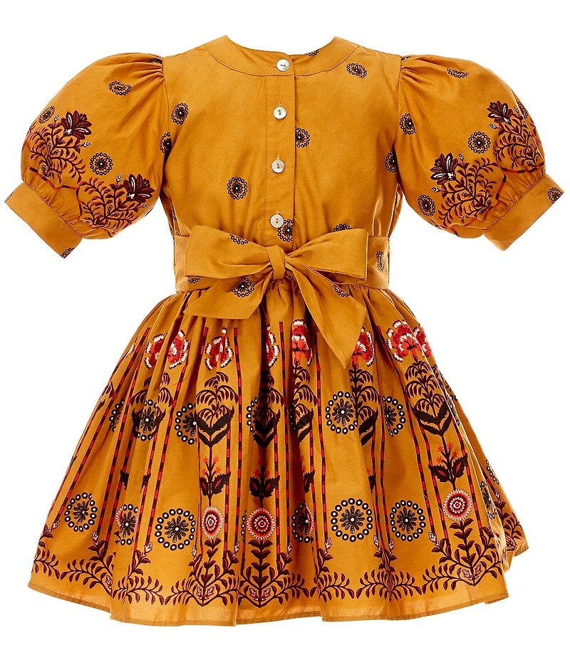 A Loves A Little Girls Embroidered Dress