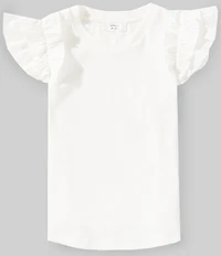 A Loves A Little Girls Flutter Sleeve Tank