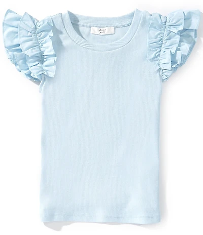 A Loves A Little Girls Flutter Sleeve Tank