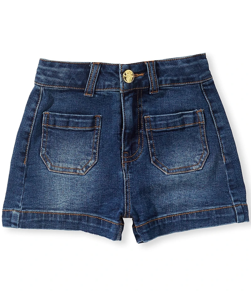 A Loves A Little Girls Front Pocket Denim Short
