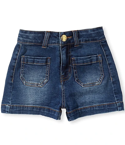 A Loves A Little Girls Front Pocket Denim Short