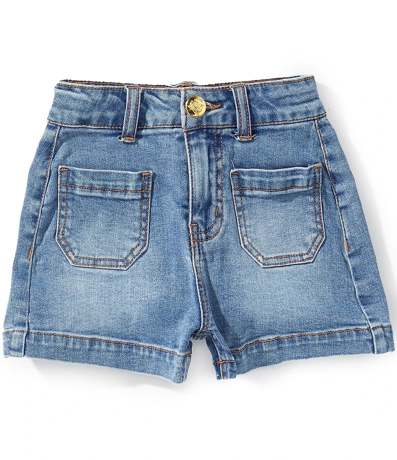A Loves A Little Girls Front Pocket Denim Short