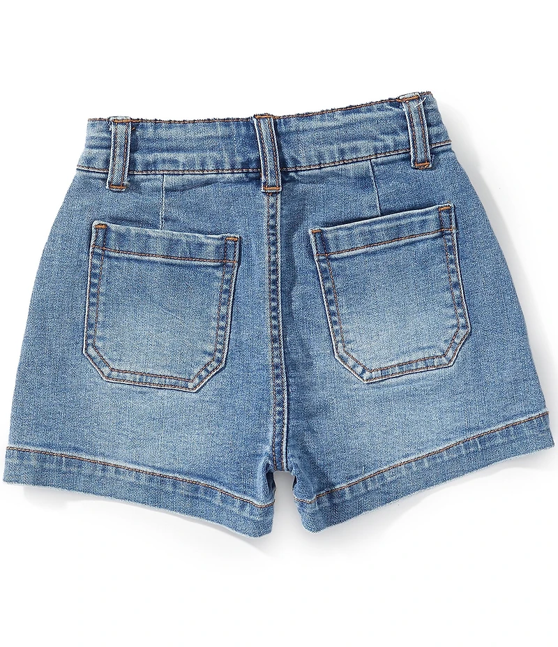 A Loves A Little Girls Front Pocket Denim Short