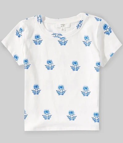 A Loves A Little Girls Printed Knit Tee
