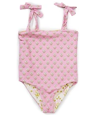 A Loves A Little Girls Reversible Bandeau One-Piece Swimsuit