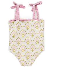 A Loves A Little Girls Reversible Bandeau One-Piece Swimsuit