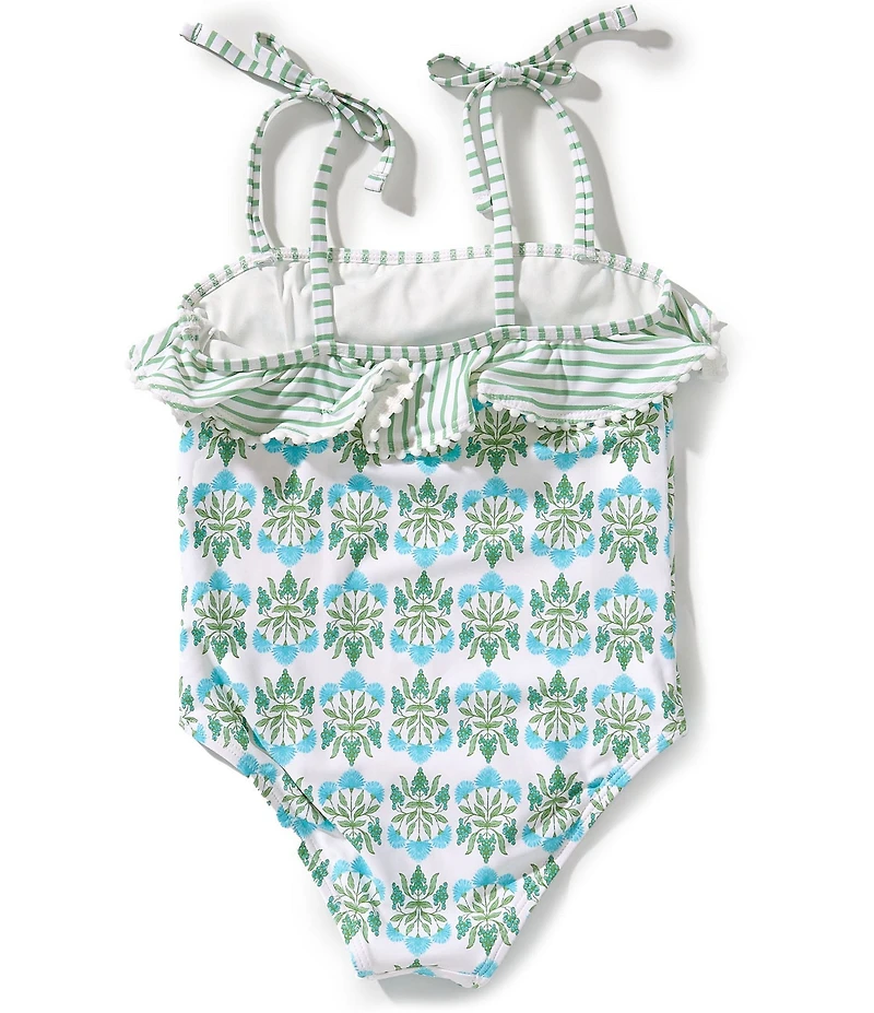 A Loves A Little Girls Ruffle 1-Piece Swimsuit