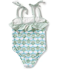 A Loves A Little Girls Ruffle 1-Piece Swimsuit