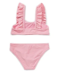 A Loves A Little Girls Ruffle Bralette 2-Piece Swimsuit