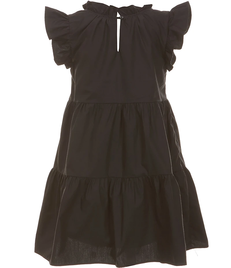 A Loves A Little Girls Ruffle Sleeve Tiered Dress