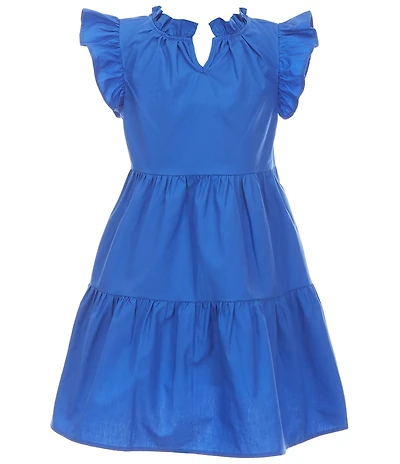 A Loves A Little Girls Ruffle Short Sleeve A-Line Tiered Dress