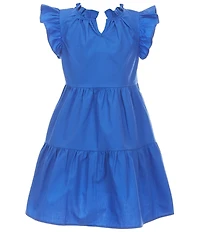 A Loves A Little Girls Ruffle Short Sleeve A-Line Tiered Dress