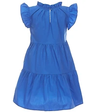 A Loves A Little Girls Ruffle Short Sleeve A-Line Tiered Dress