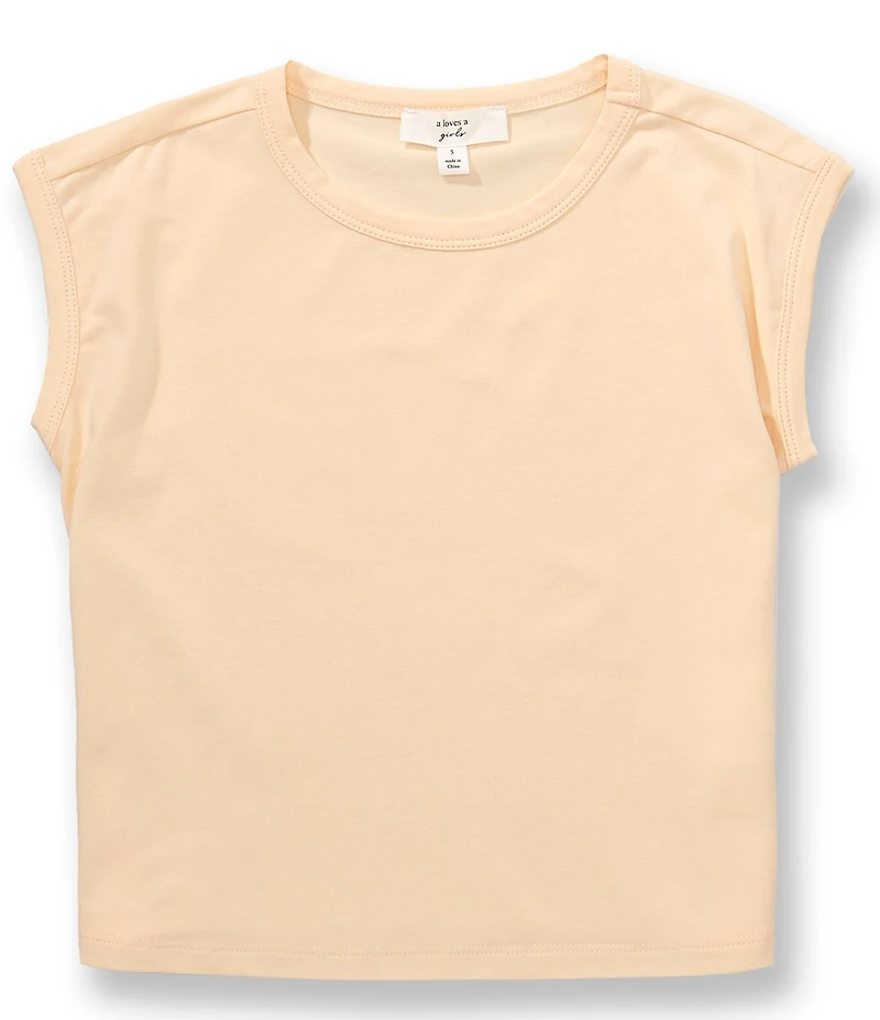 A Loves A Little Girls Sleeveless Crew Top