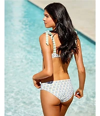 A Loves A Reversible Sunshine Ditzy Classic Hipster Swim Bottom