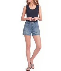 A Loves A Ribbed Knit Scoop Neck Sleeveless Tank