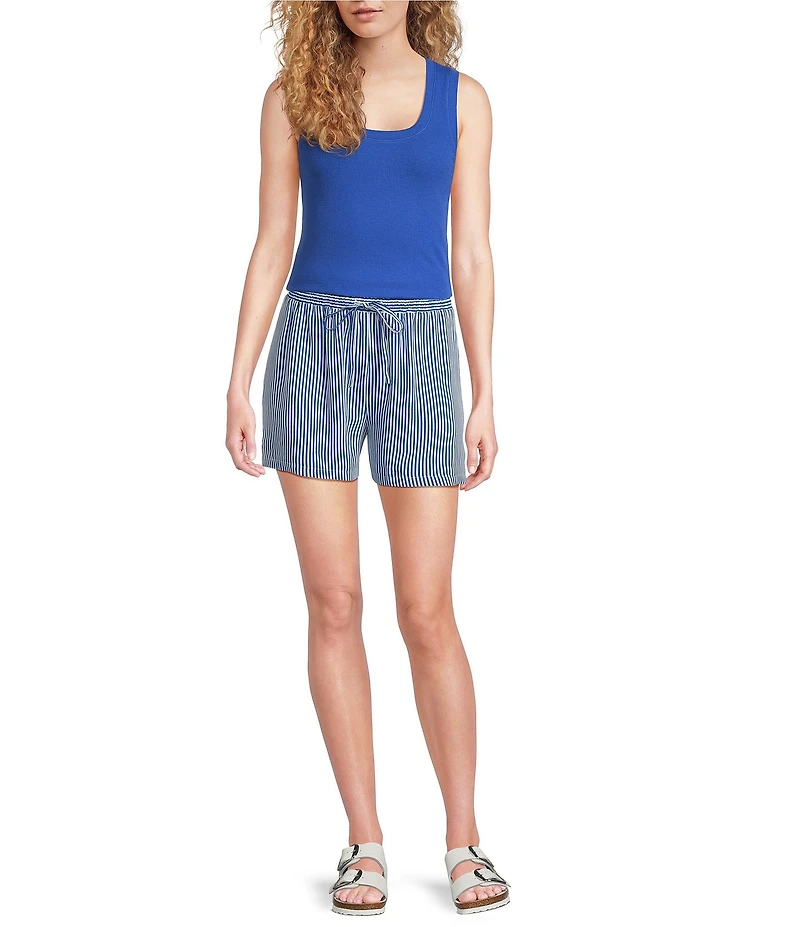 A Loves A Ribbed Knit Scoop Neck Sleeveless Tank