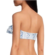 A Loves A Skies The Limit Bonded Ruffle Bandeau Swim Top