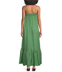 A Loves A Square Neck Sleeveless Cotton Maxi Dress
