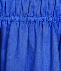 A Loves A Square Neck Sleeveless Spaghetti Strap Smocked Babydoll Mini Dress