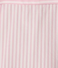 A Loves A Stripe Collared Neck Short Bubble Sleeve Button Front Shirt