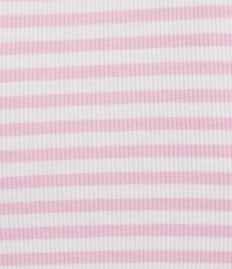 A Loves A Stripe Ribbed Knit Scoop Neck Sleeveless Tank