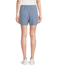 A Loves A Stripe Woven Mid Rise Coordinating Camp Shorts