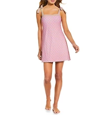 A Loves A Traditional Blooms Ice Blue Reversible Border Print Swim Fabric Rec Dress