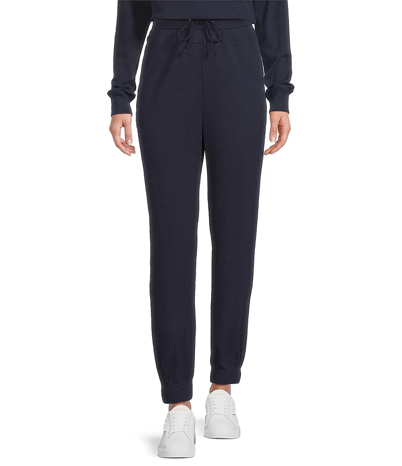 A Loves A Waffle Knit High Rise Full Length Coordinating Jogger Sweatpants