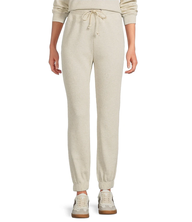 A Loves A Waffle Knit High Rise Full Length Coordinating Jogger Sweatpants