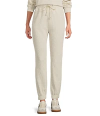 A Loves A Waffle Knit High Rise Full Length Coordinating Jogger Sweatpants