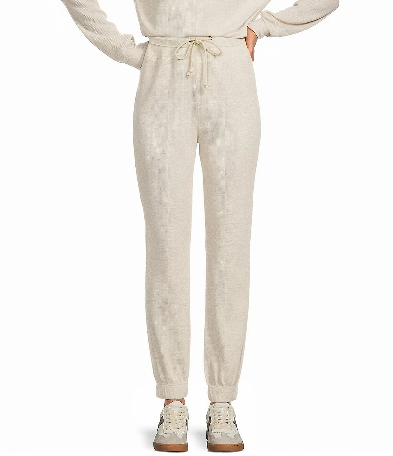 A Loves A Waffle Knit High Rise Full Length Coordinating Jogger Sweatpants